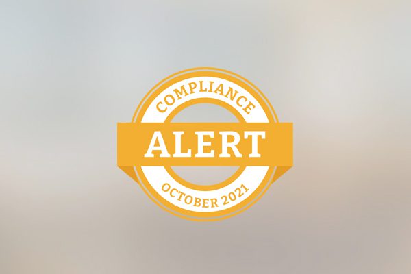 Decorative featured image photo for the latest compliance alert