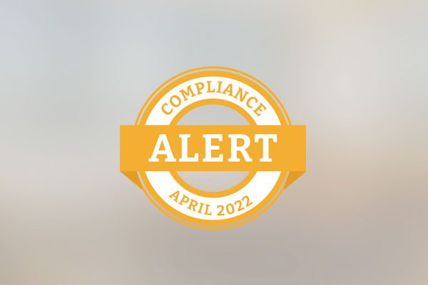 Decorative featured image photo for the latest compliance alert