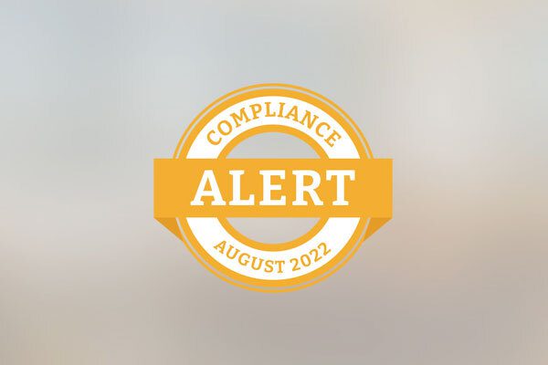 Decorative featured image photo for the latest compliance alert